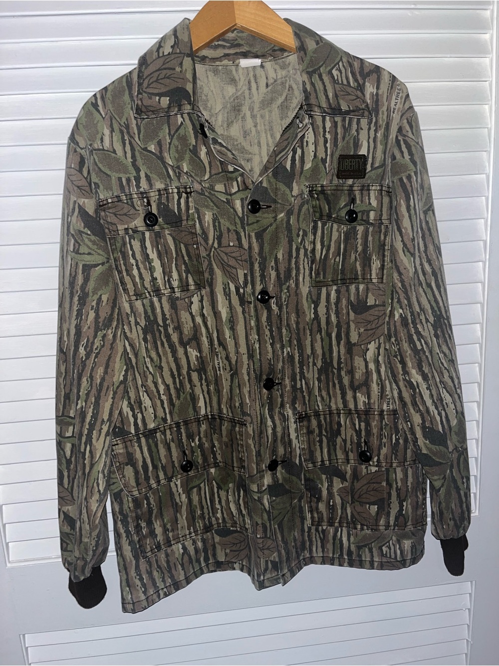 Vintage made in USA LIBERTY Men's Camouflage Field Jacket - Green/Brown